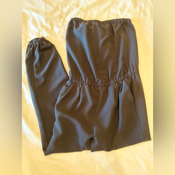 Joie Black Strapless Jumpsuit - Picture 2 of 3